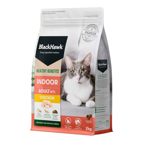 	Black Hawk - Adult Cat - Healthy Benefits - Indoor Chicken - 4kg