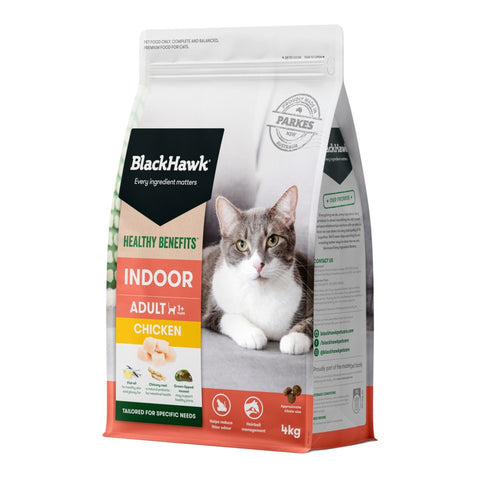 	Black Hawk - Adult Cat - Healthy Benefits - Indoor Chicken - 4kg