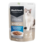 Black Hawk - Pouches - Adult Cat - Chicken & Seafood in Gravy - 12 x 85g