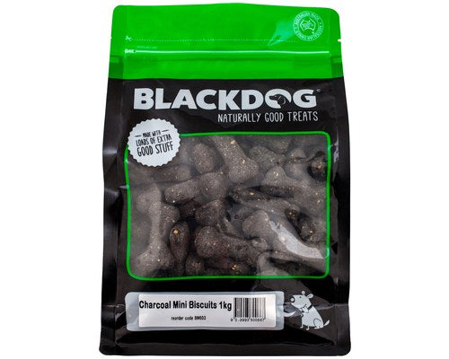 Black Dog – Oven Baked Mini Biscuits - Charcoal – 1kg