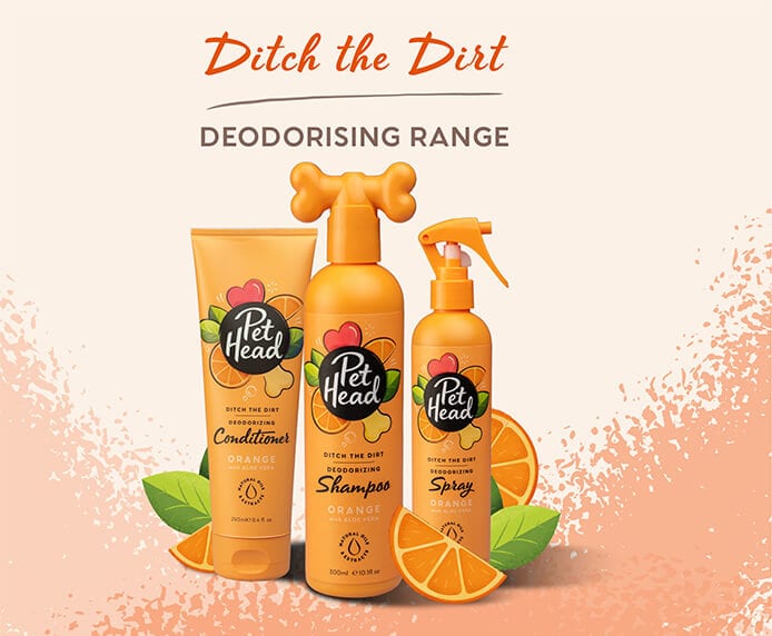 Pet Head - Ditch the Dirt - Deodorising Shampoo - 300ml-250ml