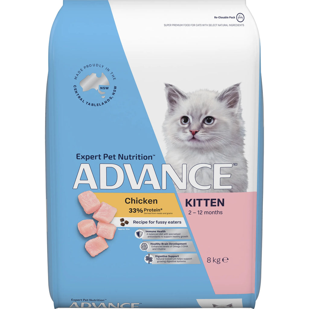 Advance - Kitten -Dry Food Chicken with Rice - 8kg-4kg-2kg