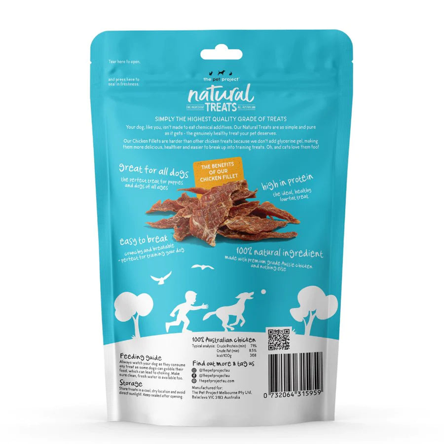 The Pet Project - Natural Treats - Chicken Fillet - 100g