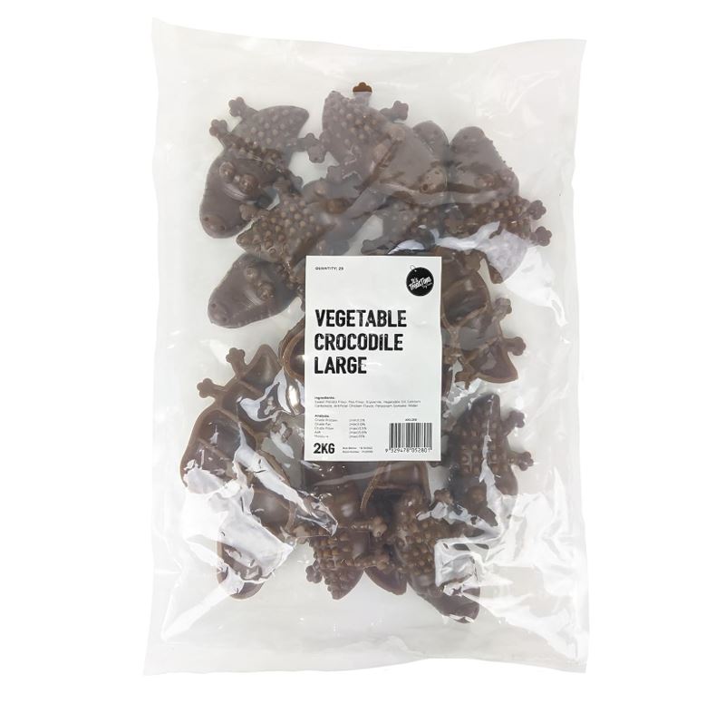 It's Treat Time - Vegetable Crocodile Large - 2kg (29 Pack)