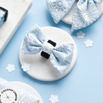 Cocopup London - LUXE Bow Tie - Baby Blue Flower