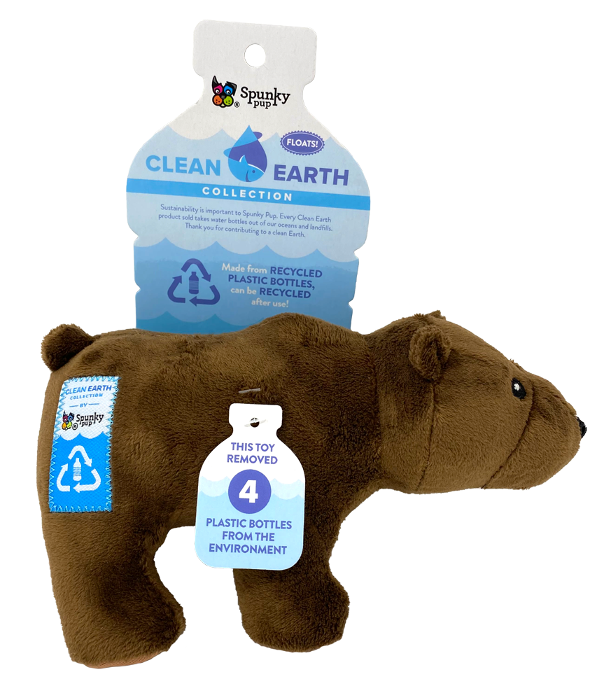 Spunky Pup - Clean Earth - Bear - Large-Small
