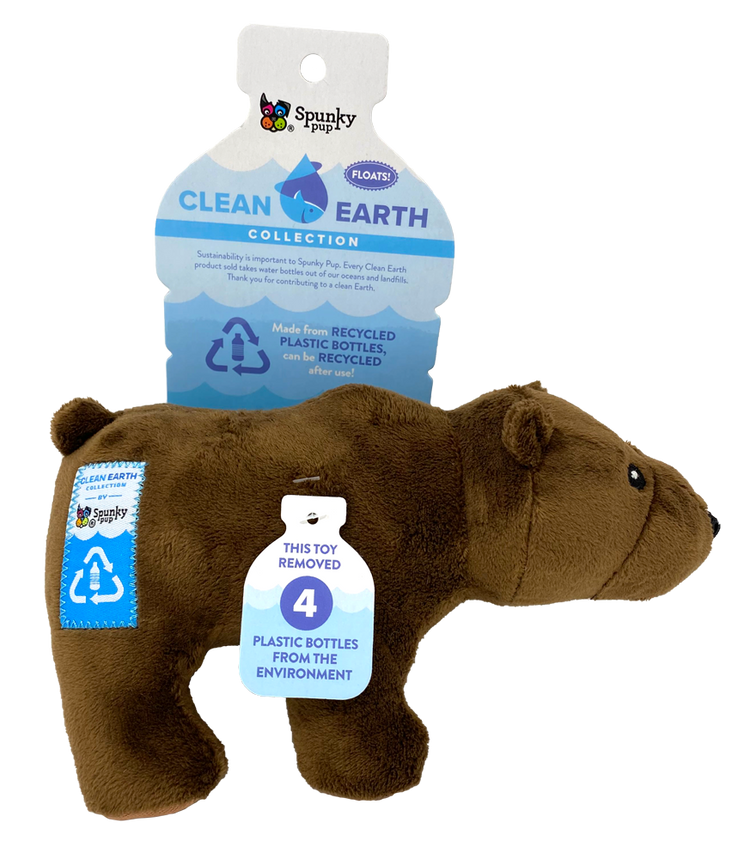 Spunky Pup - Clean Earth - Bear - Large-Small