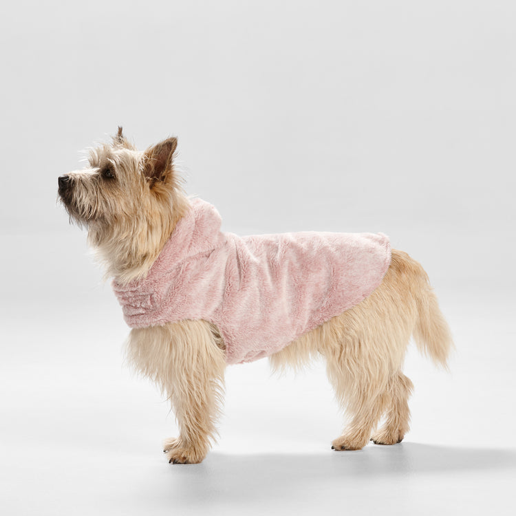 Snooza Wear - Faux Fur Hooded Coat - Pink - Large-Medium-Small-Xsmall