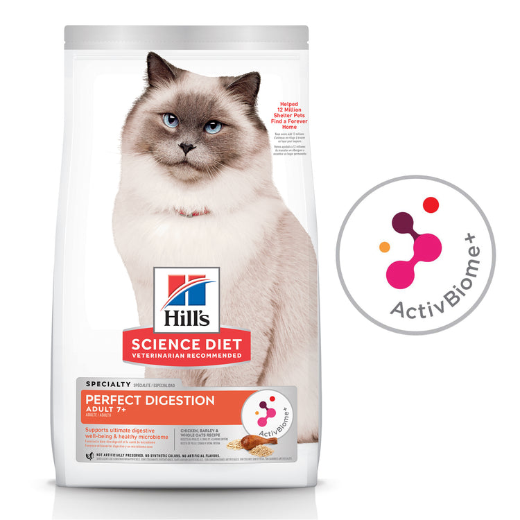 Hill's - Science Diet - Adult Cat (7+) - Perfect Digestion - 2.72kg