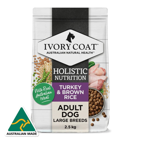 Ivory Coat - Adult Dog - Large Breed - Turkey & Brown Rice - 15kg