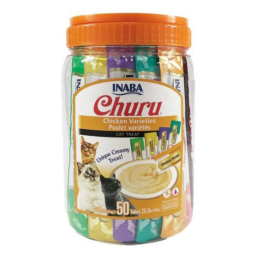 	Inaba - Cat Churu - Chicken Varieties - Tub (50 x 14g Tubes)