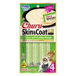 Inaba - Cat Churu - Skin and Coat - Chicken with Scallop Recipe - Carton of 6 (6x56g)