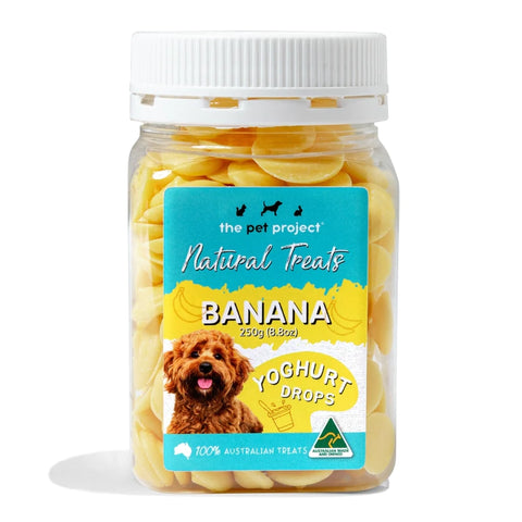 The Pet Project - Natural Treats - Banana Yogurt Drops - 250g