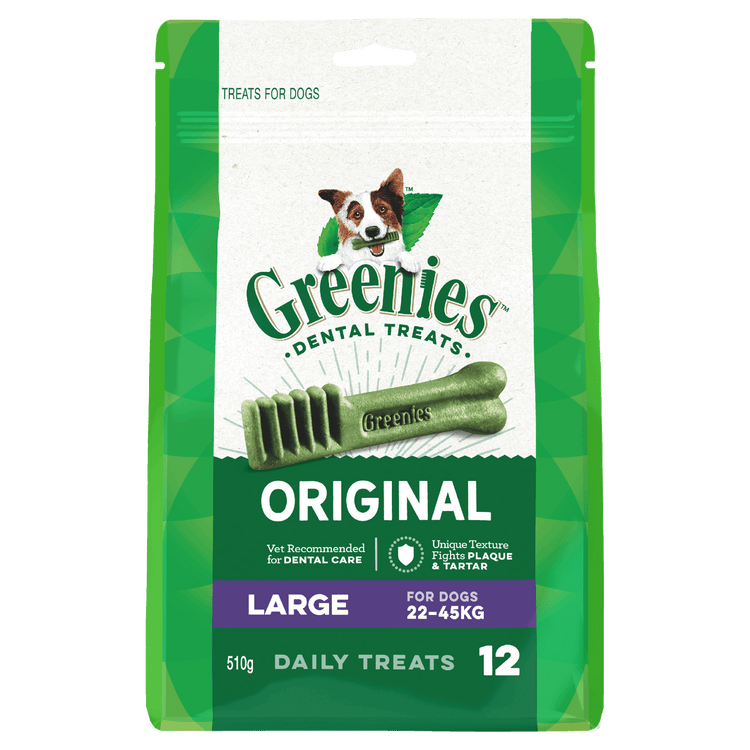 Greenies - Dental Dog Treats - Original - Large 340g (8 Pack)