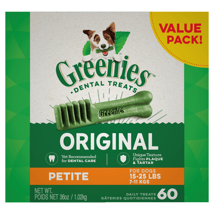 Greenies - Dental Dog Treats - Original - Value Pack Large 1.02kg 24 Pack-36 pack 60 pack-130 pack