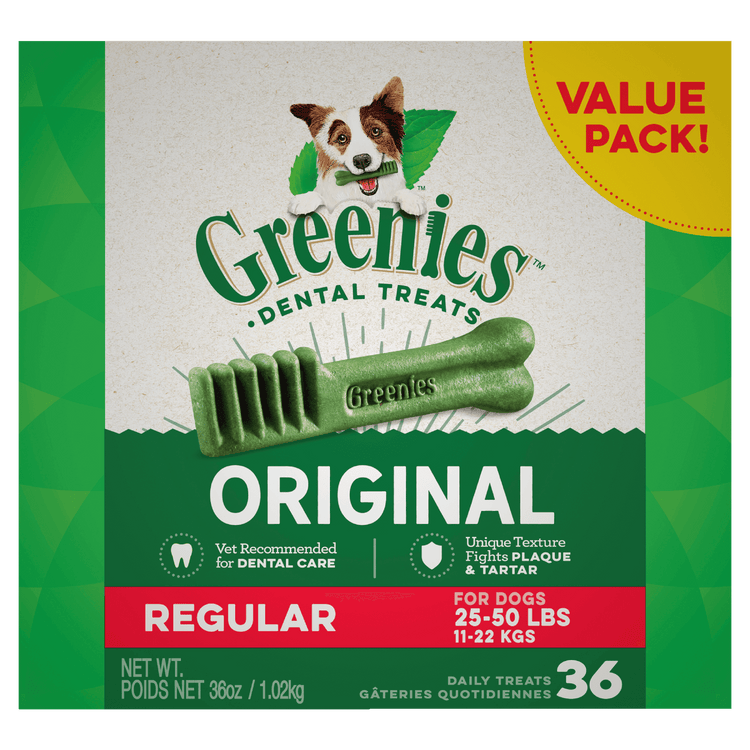 Greenies - Dental Dog Treats - Original - Value Pack Large 1.02kg 24 Pack-36 pack 60 pack-130 pack