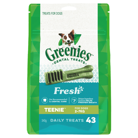 Greenies - Dental Dog Treats - Fresh - Teenie 340g (43 Pack