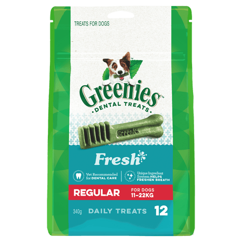 Greenies - Dental Dog Treats - Fresh - Regular 340g (12 Pack