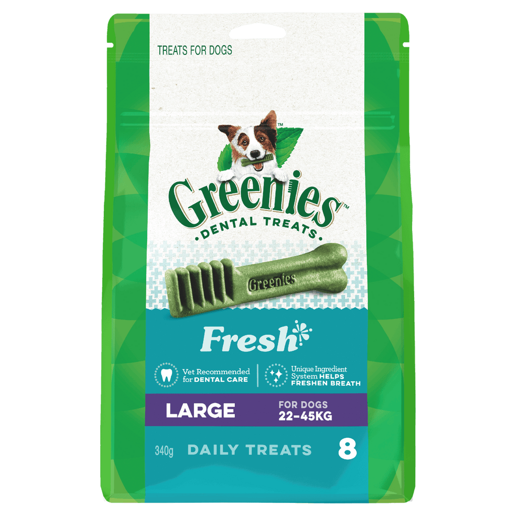 Greenies - Dental Dog Treats - Fresh - Large 340g (8 Pack)