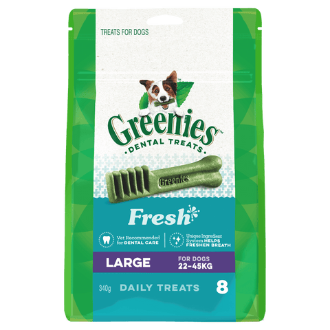 Greenies - Dental Dog Treats - Fresh - Large 340g (8 Pack)