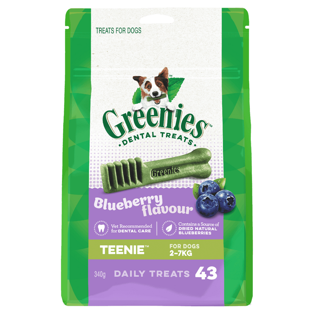 Greenies - Dental Dog Treats - Blueberry - Teenie 340g (43 Pack)