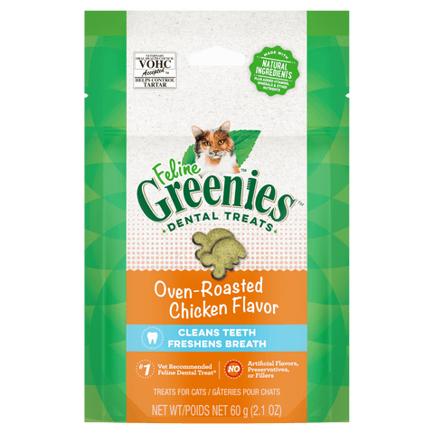 Greenies - Dental Cat Treats - Oven-Roasted Chicken - 60g
