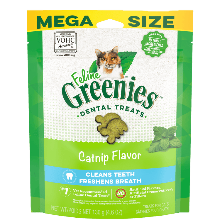 Greenies - Dental Cat Treats - Catnip - Mega 130g