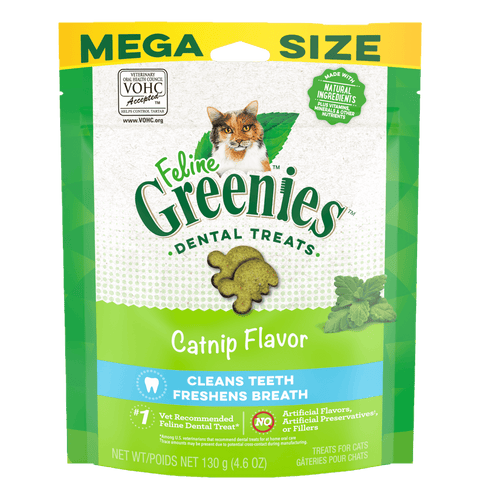 Greenies - Dental Cat Treats - Catnip - Mega 130g