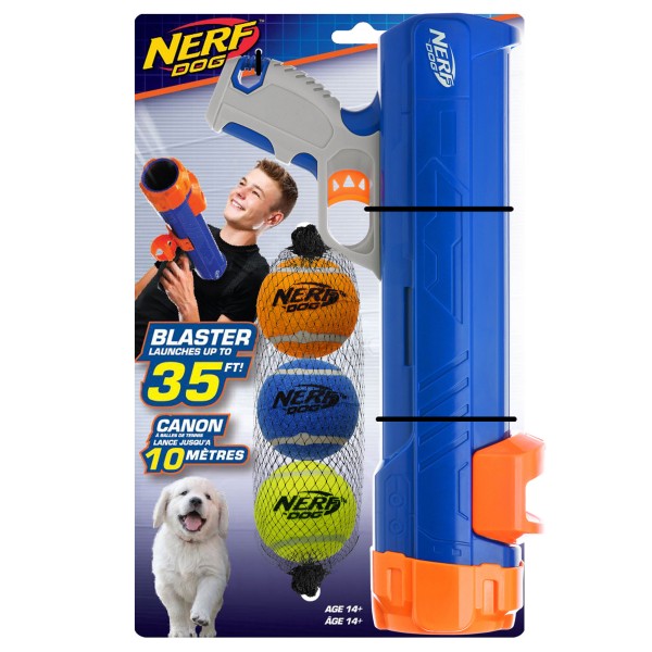 NERF DOG - Mini Tennis Ball Blaster Set