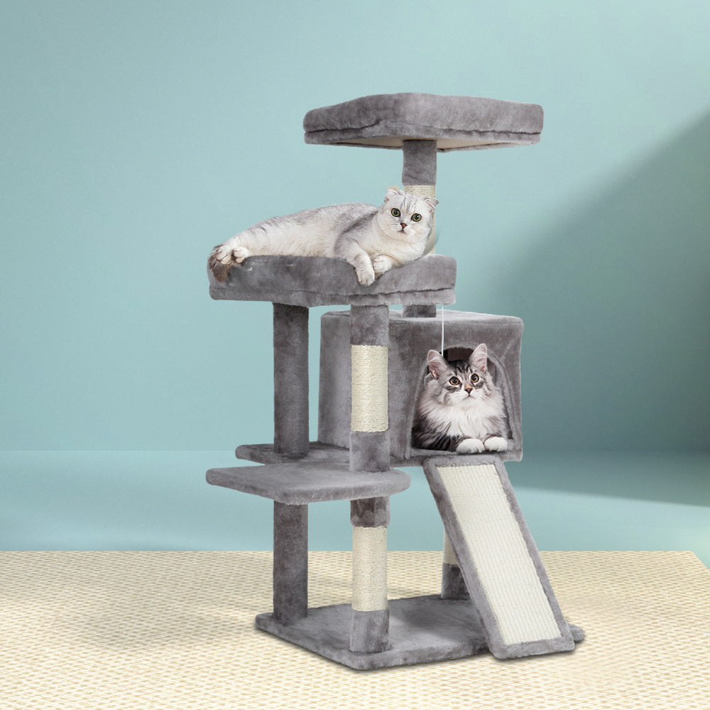 i.Pet Cat Tree Tower Scratching Post Scratcher Wood Condo House Bed Trees 103cm