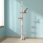 i.Pet Cat Tree 290cm Tower Scratching Cats Post Scratcher Floor to Ceiling Bed