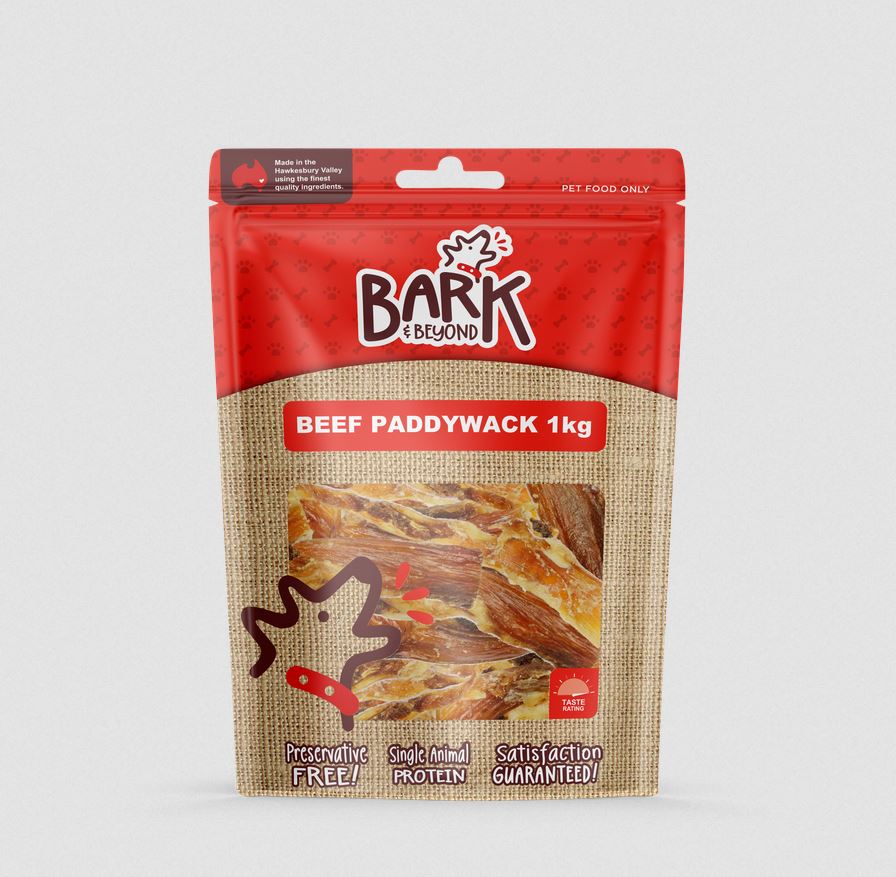 Bark & Beyond - Beef Paddywack - 1kg