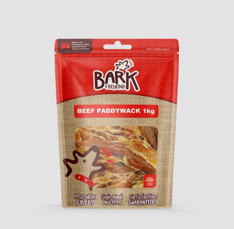 Bark & Beyond - Beef Paddywack - 1kg