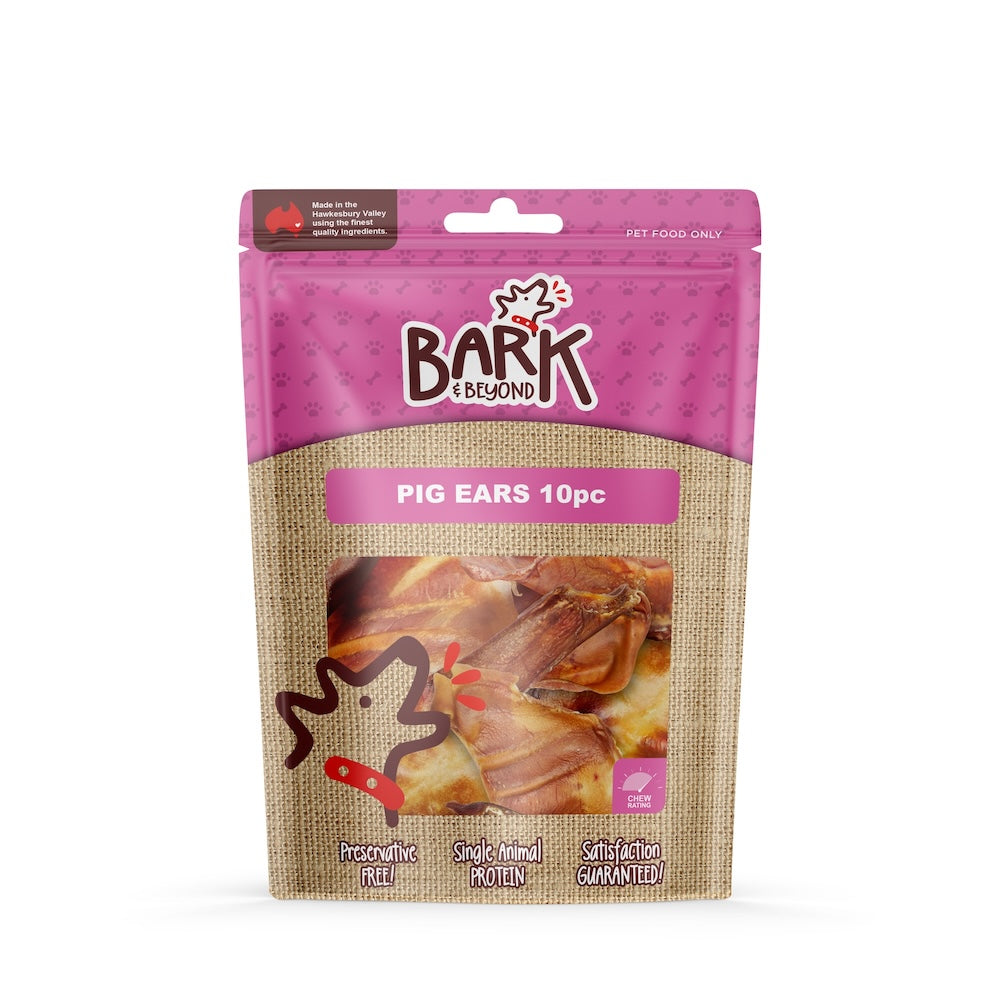 Bark & Beyond - Pigs Ears Australian - 10pc