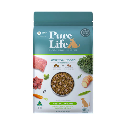 Pure Life - Adult Dog - GRAIN FREE - Australian Lamb - 8kg