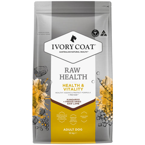 Ivory Coat - Adult Dog - Raw Health - Health & Vitality - 10kg - 1.8kg