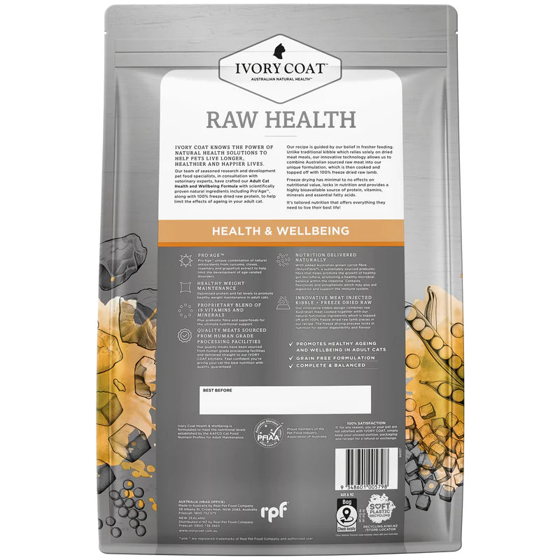 Ivory Coat - Adult Cat - Raw Health - Health & Wellbeing - 4kg-2kg