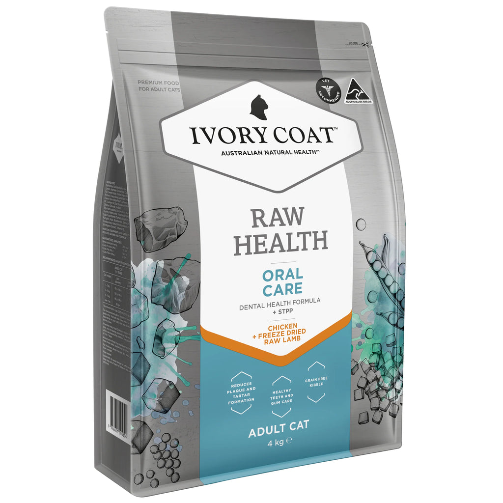 Ivory Coat - Adult Cat - Raw Health - Oral Care - 4kg-2kg