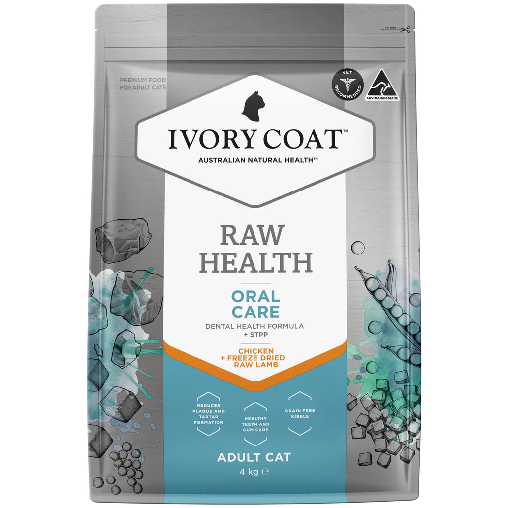 Ivory Coat - Adult Cat - Raw Health - Oral Care - 4kg-2kg