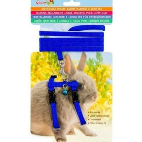 Percell - Rabbit Harness - Black-Blue