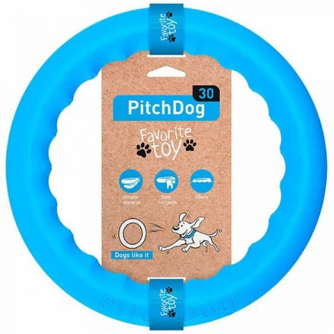 PitchDog - Fetch Ring - Blue - 30cm-20cm