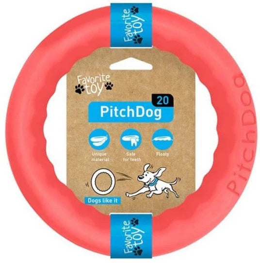 PitchDog - Fetch Ring - Pink - 30cm-20cm