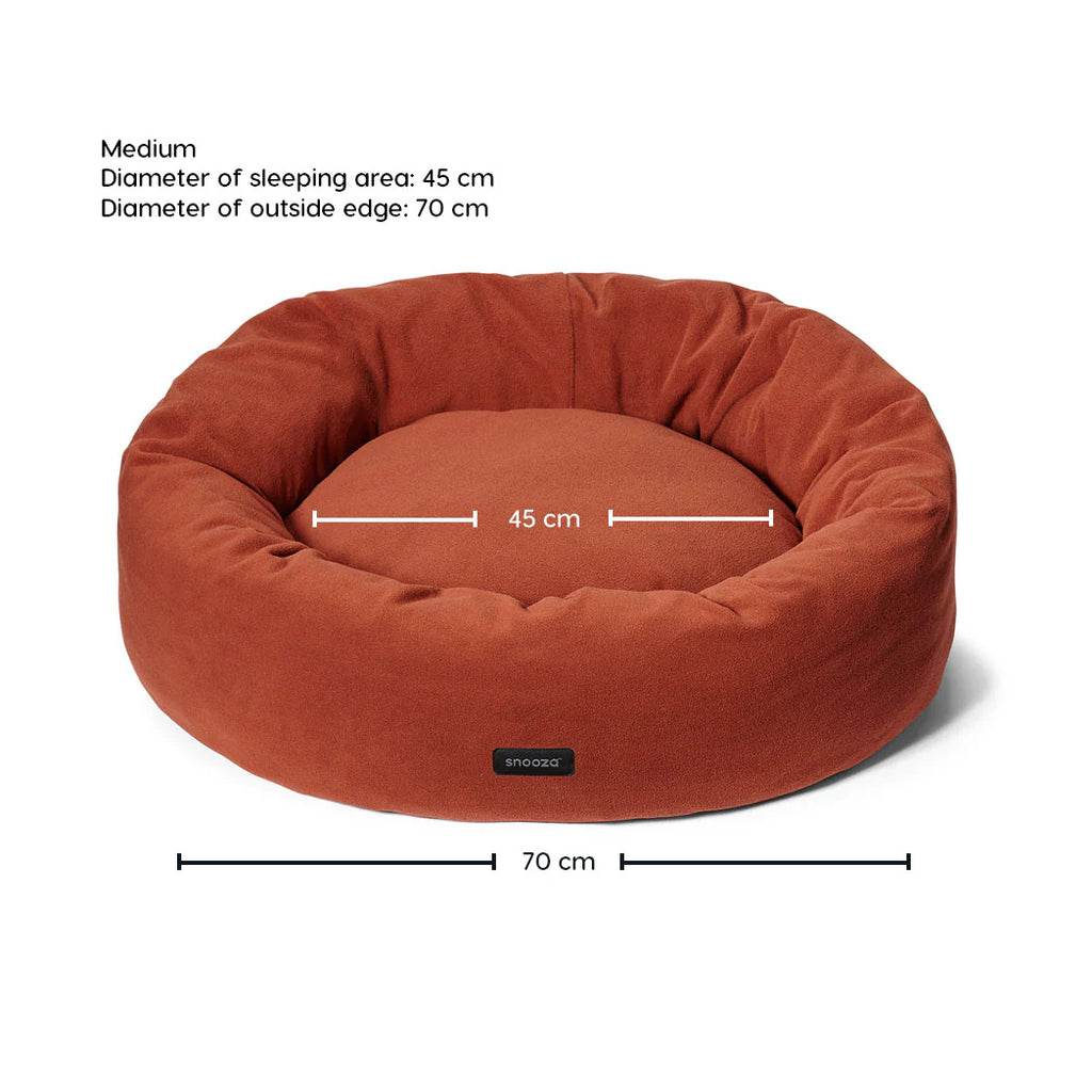 Snooza - Self-Warming Polar Fleece Cuddler - Rust - Extra Large - Large - Medium - Small