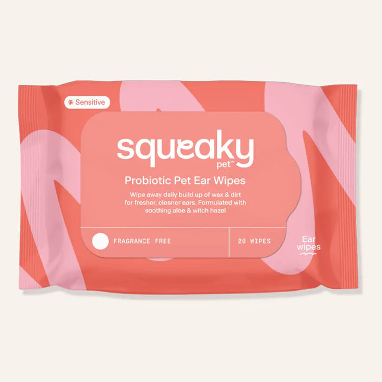 Squeaky - Probiotic Pet Ear Wipes - 20 Wipes