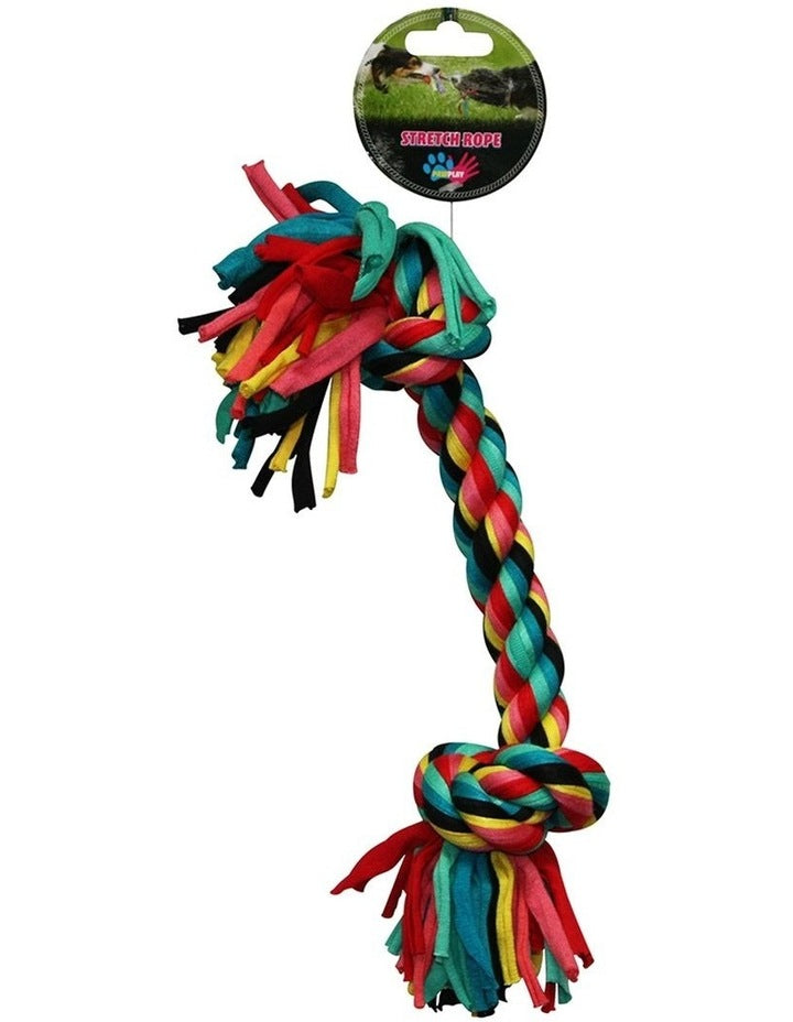 Paw Play - Stretch Rope - Bone - 36cm