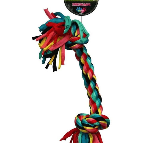 Paw Play - Stretch Rope - Bone - 31cm