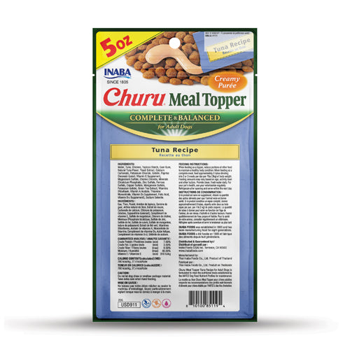 Inaba - Dog Churu Meal Topper - Chicken Recipe - Carton of 6 (24 x 56g)