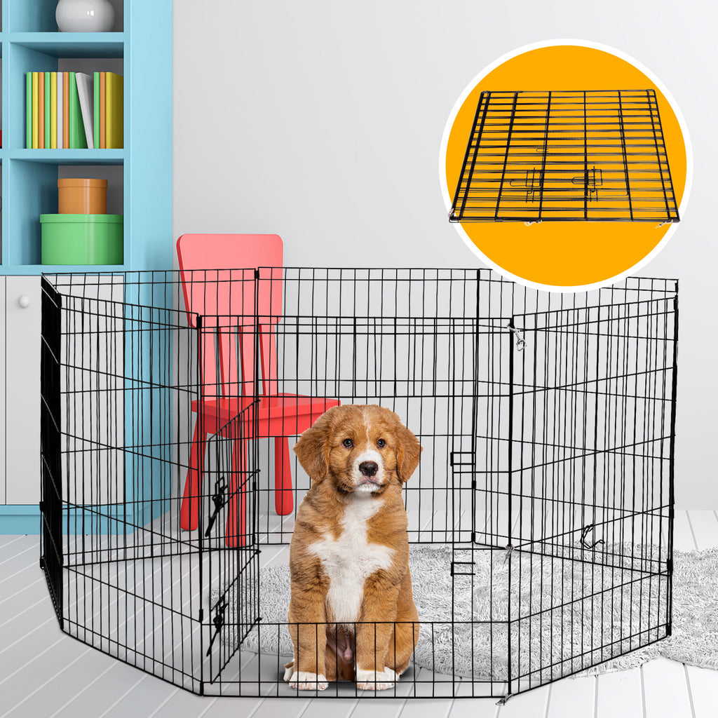 4Paws 8 Panel Playpen Puppy Exercise Fence Cage