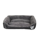FLOOFI Pet Bed Square L Size (Dark Grey) 