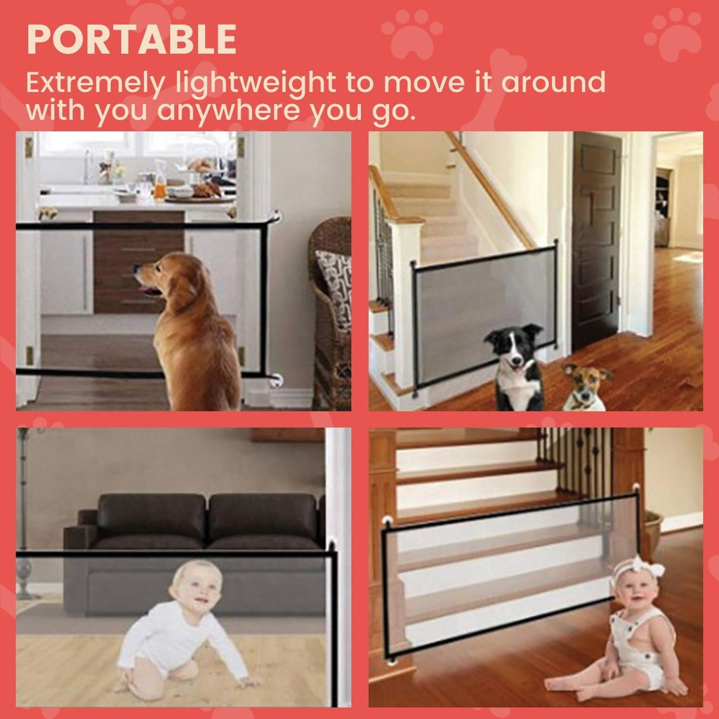 Floofi Pet Safety Barrier Dog Isolation Net Portable Folding Pet Fence Dog 100cm